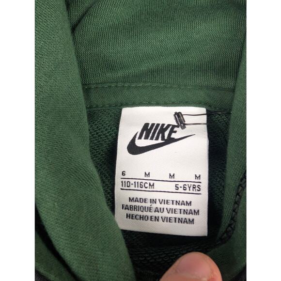 Nike Youth 6 Dark Green & Black Hoodie & Jogger Set - Picture 3 of 6